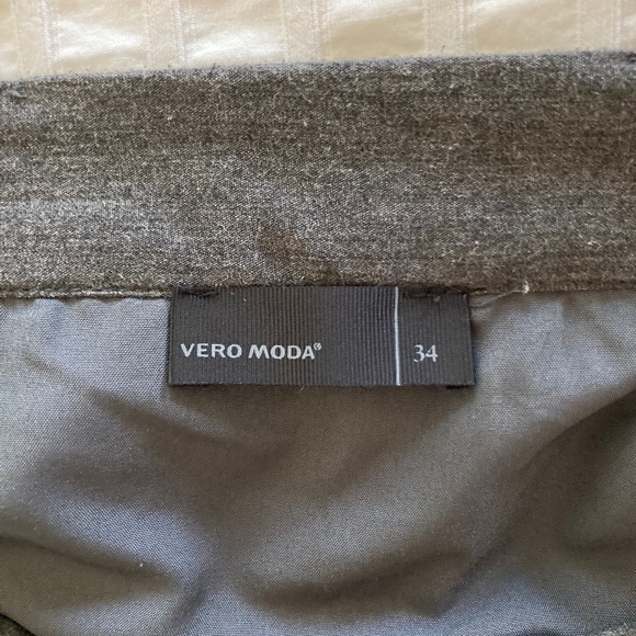 Grey, A-line midi skirt - Picture 3 of 6